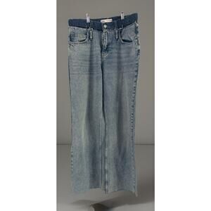 Zara Wide Leg Patchwork Jeans Size 6/38‎ Streetwear